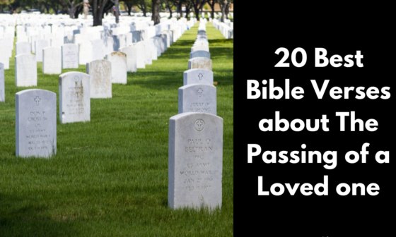 20 Best Bible Verses about The Passing of a Loved one