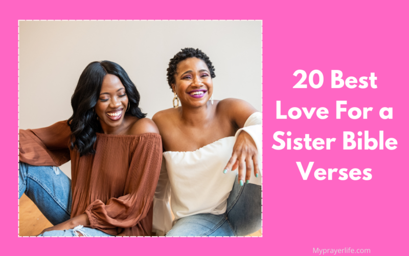 20 Best Love For a Sister Bible Verses