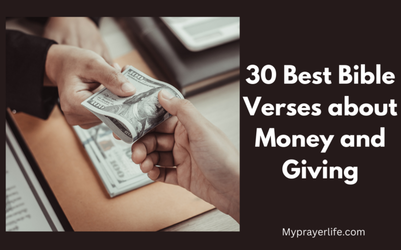 30 Best Bible Verses about Money and Giving