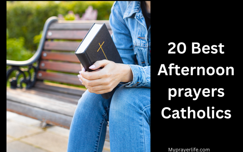 20 Best Afternoon prayers Catholics