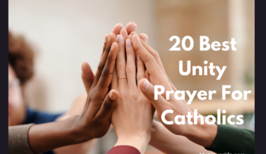 20 Best Unity Prayers For Catholics