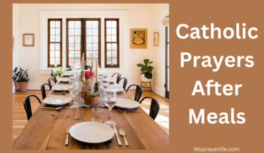 Catholic Prayers After Meals