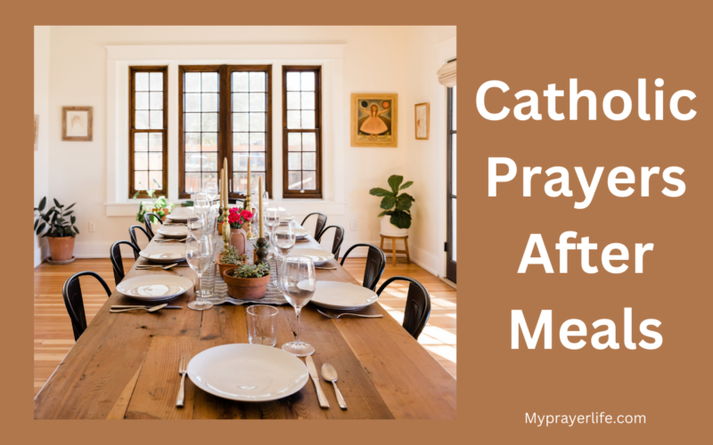 Catholic Prayers After Meals