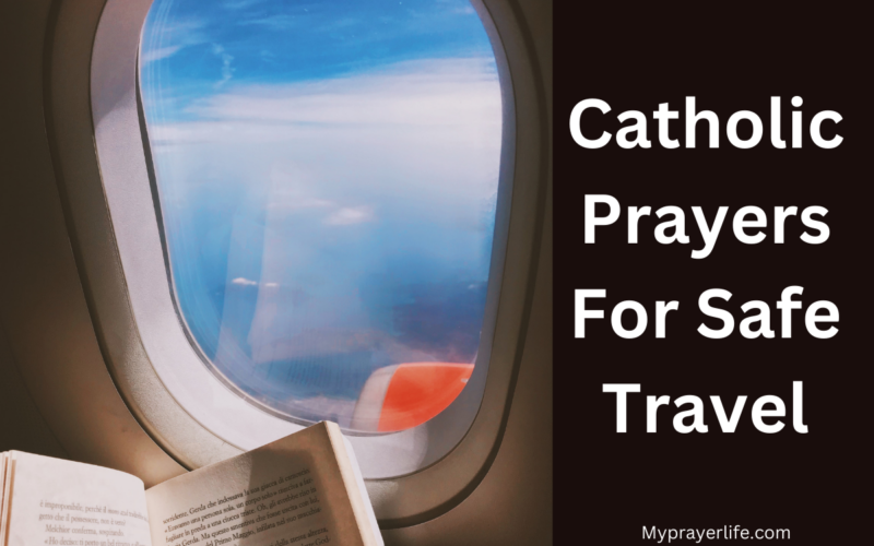 Here are several Catholic prayers for safe travel, each paired with a relevant Scripture to enhance their spiritual depth: 1. Traditional Prayer for Safe Travel "O God, who brought the children of Israel safely through the sea, and guided the wise men to worship Your Son by the leading of a star, grant us a safe journey and a peaceful time. Protect us from all danger along the way, and guide us to our destination. Amen." Scripture: “The Lord will watch over your coming and going both now and forevermore.” (Psalm 121:8) 2. Prayer to St. Christopher, Patron Saint of Travelers "Dear St. Christopher, protect me today in all my travels along the road’s way. Give Your warning sign if danger is near so that I may stop while the path is clear. Be at my window and direct me through when the vision blurs from out of the blue. Carry me safely to my destined place, like You carried Christ in Your close embrace. Amen." Scripture: “For He will command His angels concerning you to guard you in all your ways.” (Psalm 91:11) 3. Guardian Angel Prayer for Travel "O Holy Angel of the Lord, stay by my side to light and guard, to rule and guide. Keep me safe from danger and watch over my journey. Lead me safely to my destination and bring me back home in peace. Amen." Scripture: “For He will deliver you from the snare of the fowler and from the deadly pestilence.” (Psalm 91:3) 4. Prayer Before a Long Journey "Lord God, send Your holy angels to protect me on my journey. Watch over me and grant me peace. Help me travel safely, both in the day and night, and keep me from all harm. Guide me to my destination with Your loving hand. Amen." Scripture: “The Lord is my shepherd; I shall not want. He makes me lie down in green pastures. He leads me beside still waters; He restores my soul.” (Psalm 23:1-2) 5. Prayer for Peaceful Travel "Lord Jesus, grant me peace of mind and a calm heart as I travel. Protect me from any harm, and help me trust in Your care along the way. Guide me safely to my destination and bring me safely back home. Amen." Scripture: “Peace I leave with you; My peace I give to you. I do not give to you as the world gives. Do not let your hearts be troubled and do not be afraid.” (John 14:27) 6. Prayer for Traveling Companions "Heavenly Father, bless all those who are traveling with me. Protect us on the road, guide our journey, and bring us safely to our destination. May we travel together in peace, trusting in Your protection. Amen." Scripture: “My help comes from the Lord, the Maker of heaven and earth.” (Psalm 121:2) 7. Prayer for Air Travel "Dear God, as I fly today, I place my trust in You. Watch over the pilots, crew, and passengers. Keep us safe in the air and grant us a smooth and peaceful flight. Guide us to our destination with Your protective hand. Amen." Scripture: “He will cover you with His feathers, and under His wings you will find refuge.” (Psalm 91:4) 8. Prayer for Driving Safety "O Lord, protect me and my passengers as I drive. Help me to be alert and focused on the road. Keep us safe from accidents, and let us reach our destination without harm. Thank You for watching over us. Amen." Scripture: “The Lord is my light and my salvation—whom shall I fear? The Lord is the stronghold of my life—of whom shall I be afraid?” (Psalm 27:1) 9. Prayer for a Safe Return "Gracious God, as I begin this journey, I ask for Your protection not only on the way but also for a safe return. Watch over my family and home while I am away, and bring me back safely. Amen." Scripture: “For I know the plans I have for you, declares the Lord, plans to prosper you and not to harm you, plans to give you hope and a future.” (Jeremiah 29:11) 10. Prayer for Traveling by Sea "Lord, You calmed the stormy seas with a word. As I travel by water, keep me and my fellow travelers safe. Guide the ship and the crew, and grant us a peaceful voyage. Protect us from the dangers of the sea and bring us safely to shore. Amen." Scripture: “Then they cried to the Lord in their trouble, and He brought them out of their distress. He stilled the storm to a whisper; the waves of the sea were hushed.” (Psalm 107:28-29) These prayers, along with their supporting Scriptures, remind us of God's constant care and protection, offering peace and confidence as we embark on our journeys.