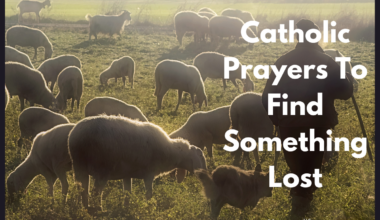 Catholic Prayers To Find Something Lost