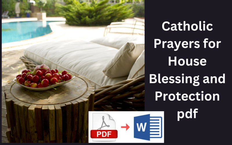 Catholic Prayers for House Blessing and Protection pdf