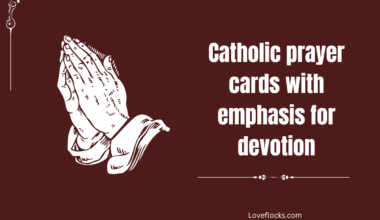 Catholic prayer cards with emphasis for devotion