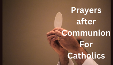 Prayers after Communion For Catholics