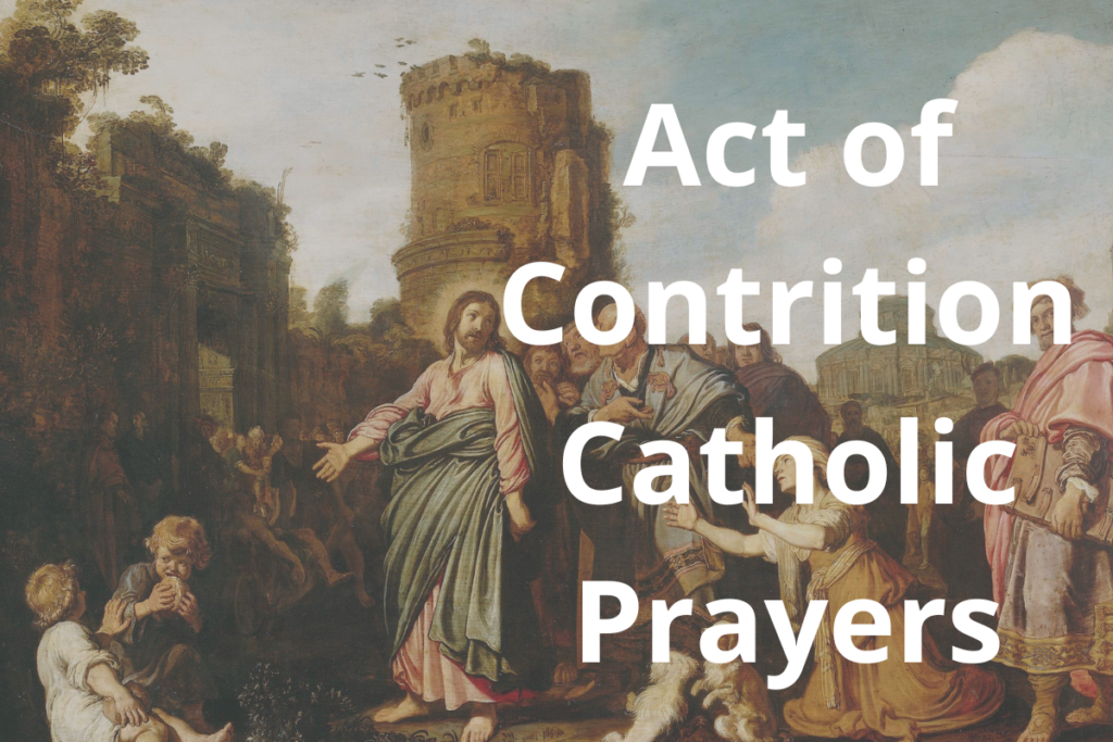 Act of Contrition Catholic Prayers