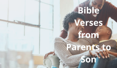 Bible Verses from Parents to Son