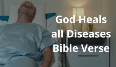 God Heals all Diseases Bible Verse