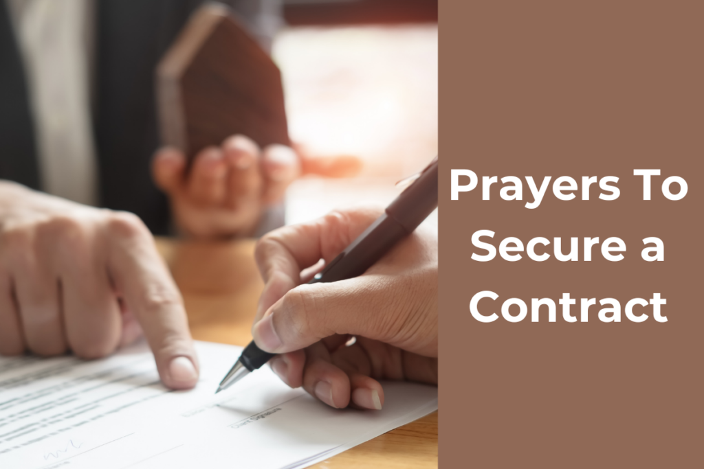 Prayers To Secure a Contract