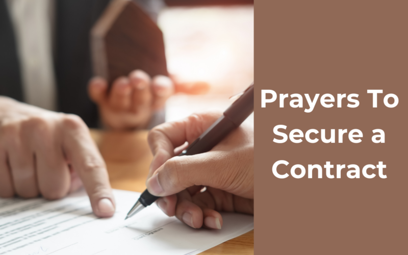 Prayers To Secure a Contract