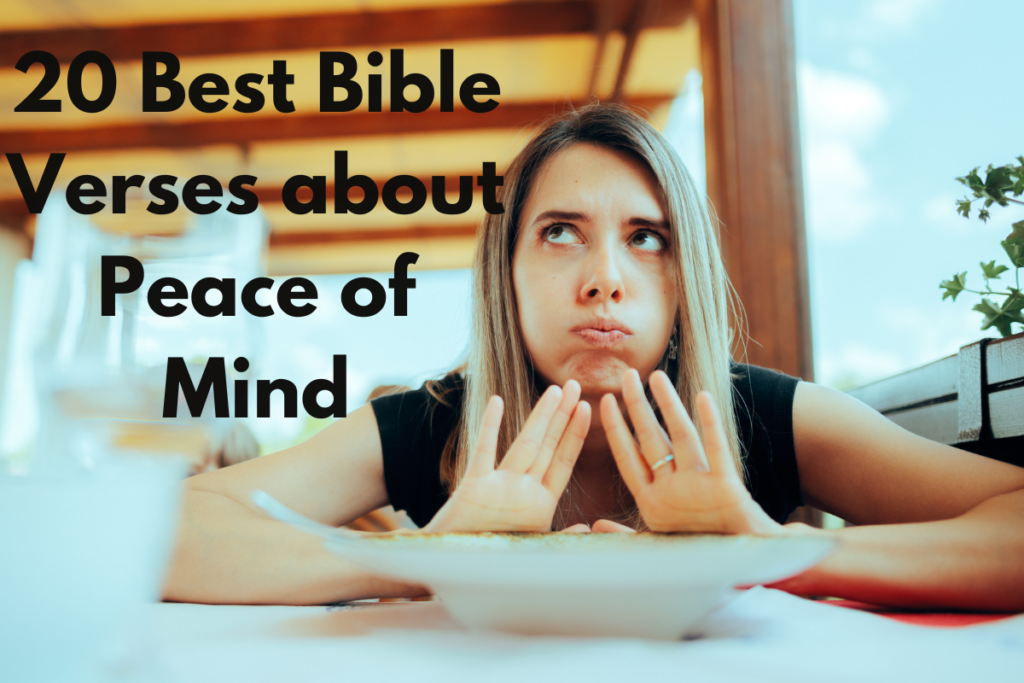 20 Best Bible Verses about Peace of Mind
