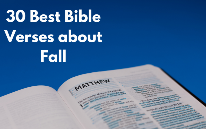 30 Best Bible Verses about Fall