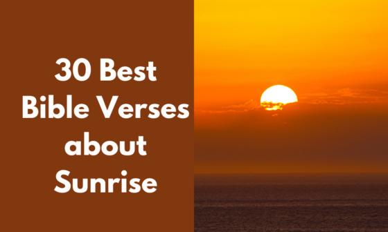 30 Best Bible Verses about Sunrise