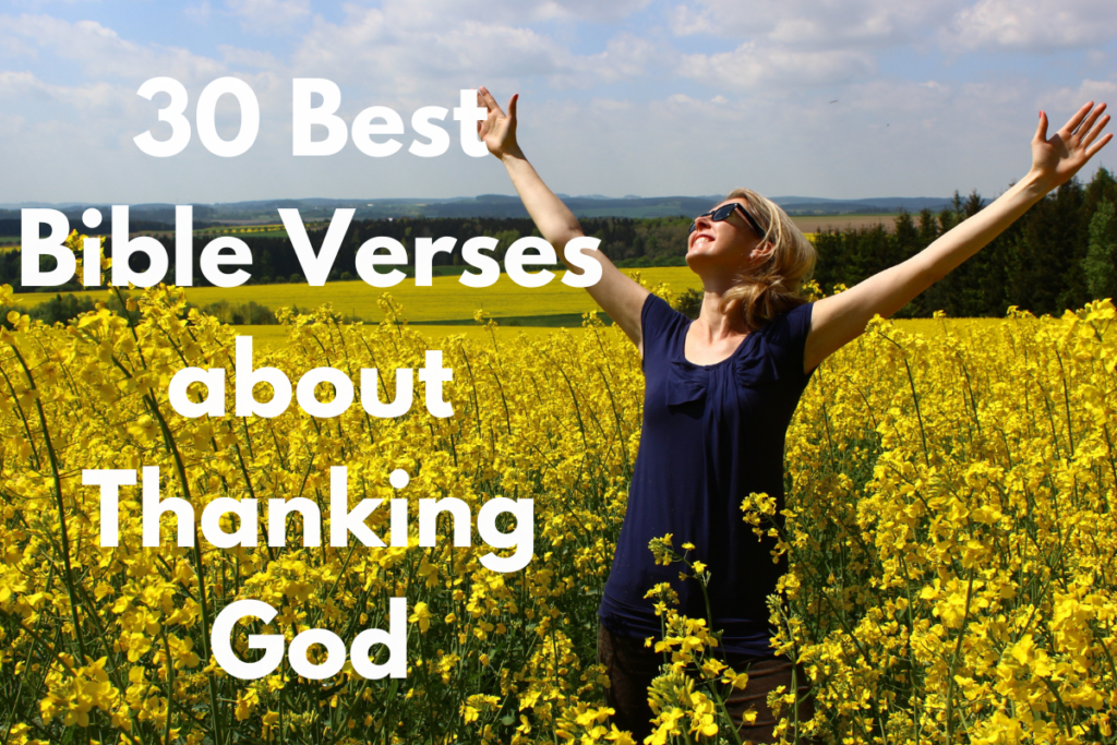 30 Best Bible Verses about Thanking God