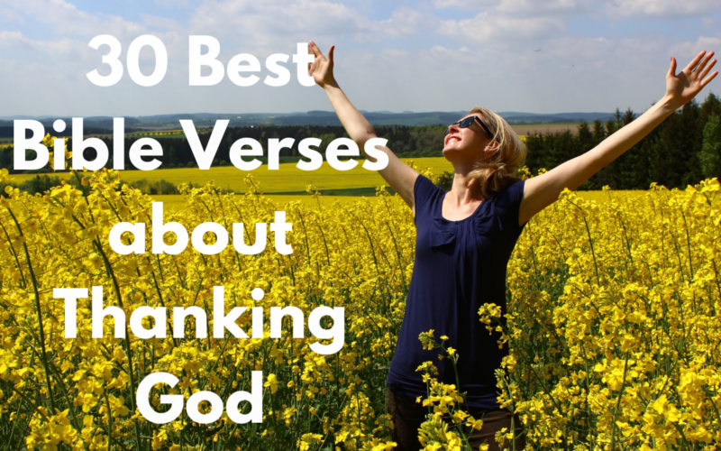 30 Best Bible Verses about Thanking God