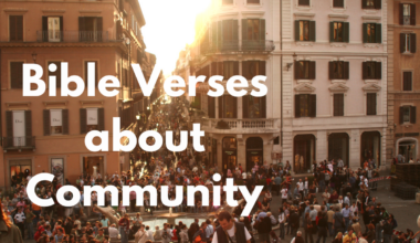 Bible Verses about Community