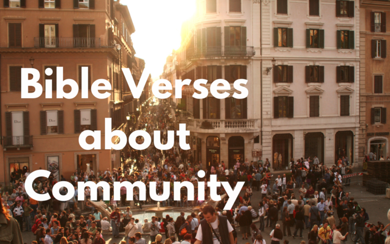 Bible Verses about Community