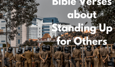 Bible Verses about Standing Up for Others