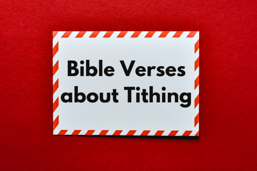 Bible Verses about Tithing