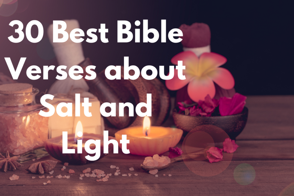 30 Best Bible Verses about Salt and Light