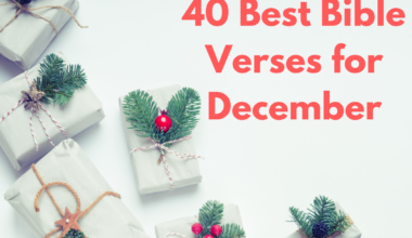 40 Best Bible Verses for December