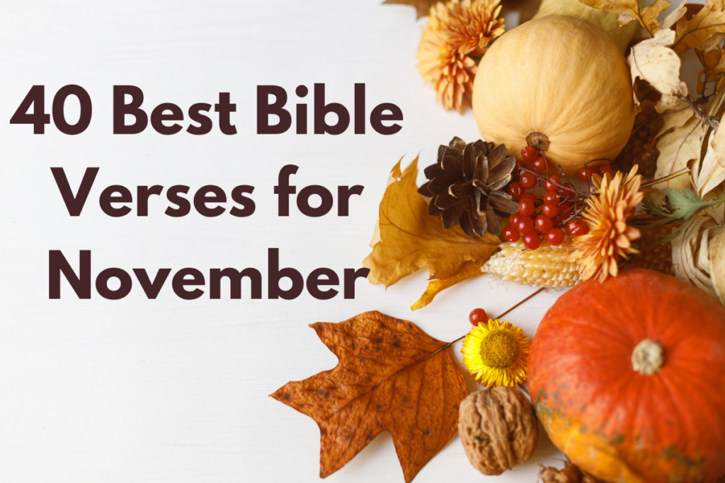 40 Best Bible Verses for November