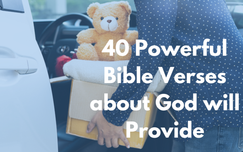 40 Powerful Bible Verses about God will Provide