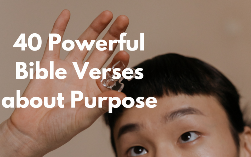 40 Powerful Bible Verses about Purpose