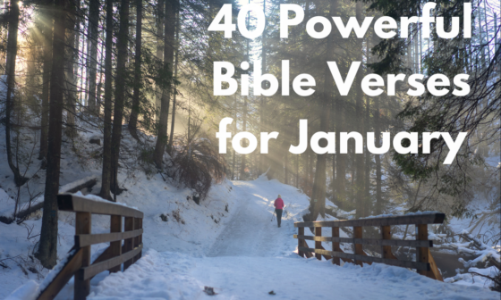 40 Powerful Bible Verses for January