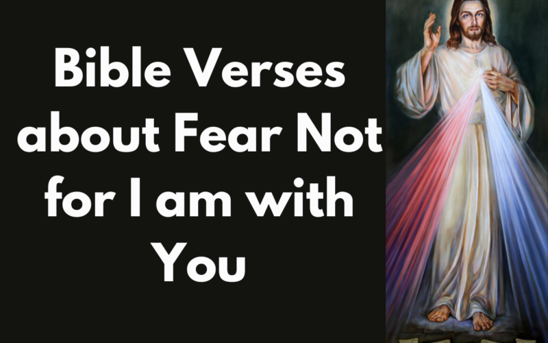 Bible Verses about Fear Not for I am with You