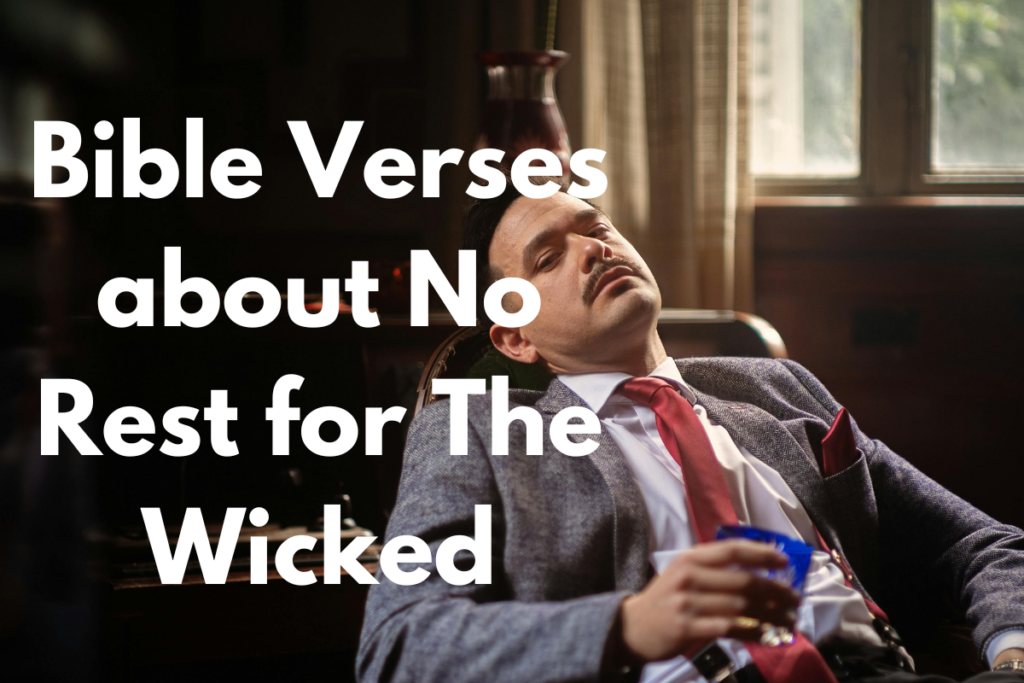 Bible Verses about No Rest for The Wicked