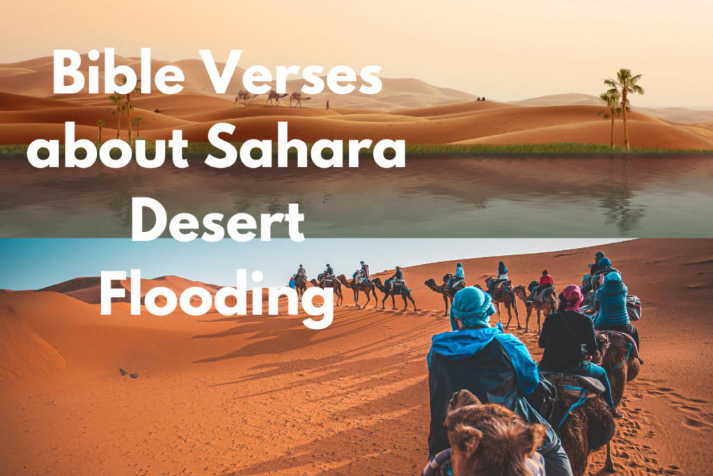 Bible Verses about Sahara Desert Flooding