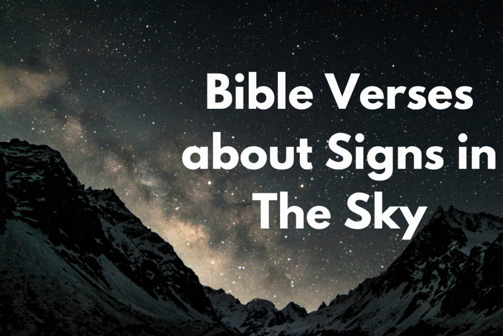 Bible Verses about Signs in The Sky