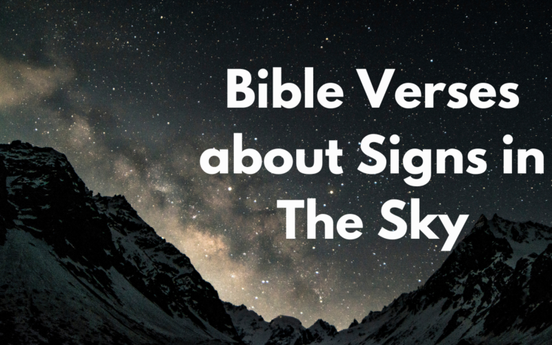 Bible Verses about Signs in The Sky