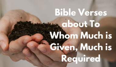 Bible Verses about To Whom Much is Given, Much is Required