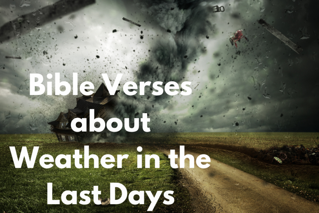 Bible Verses about Weather in the Last Days