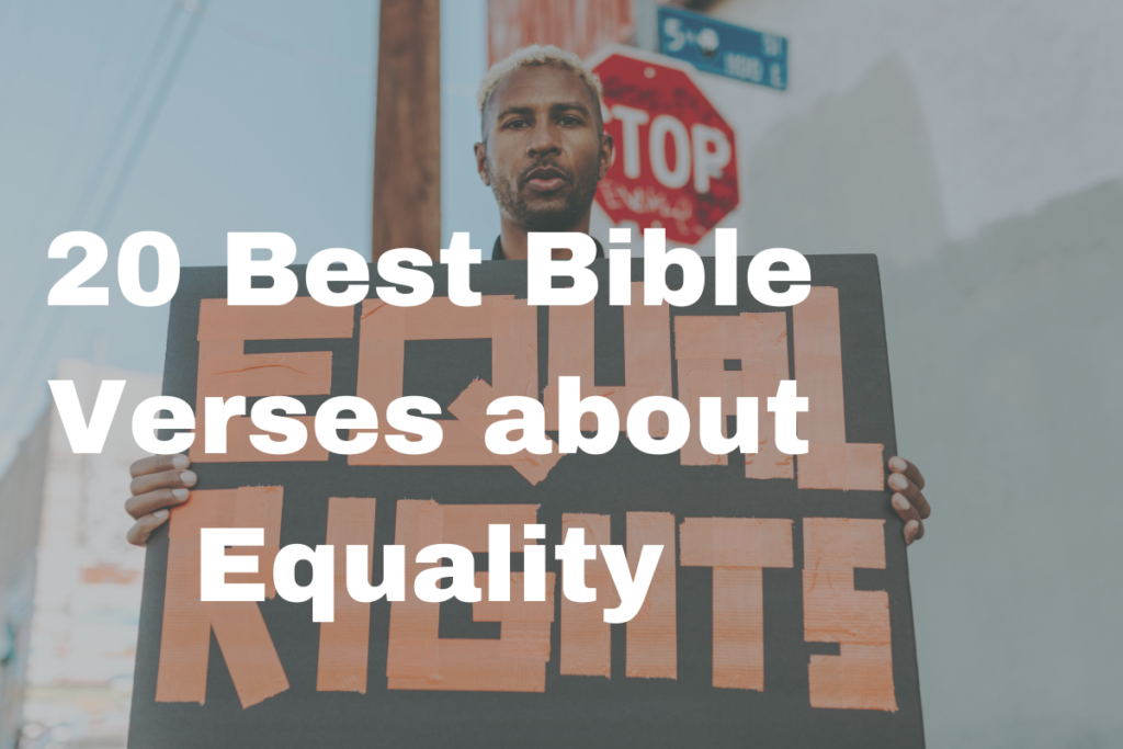 20 Best Bible Verses about Equality