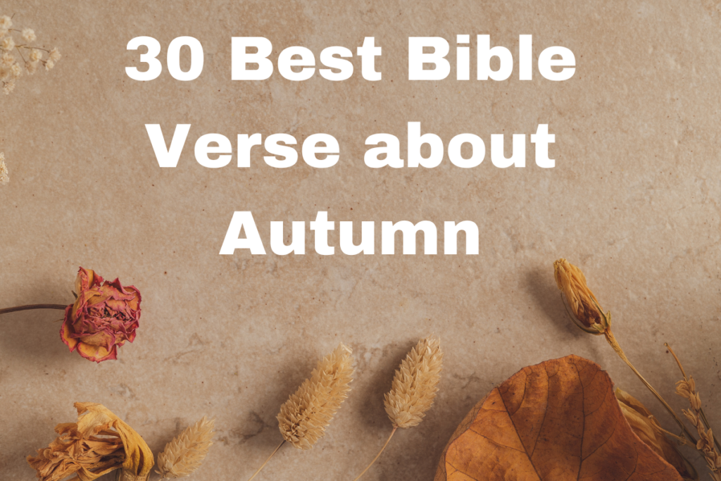 30 Best Bible Verse about Autumn