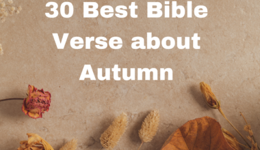 30 Best Bible Verse about Autumn