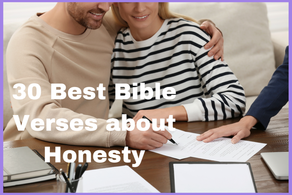 30 Best Bible Verses about Honesty