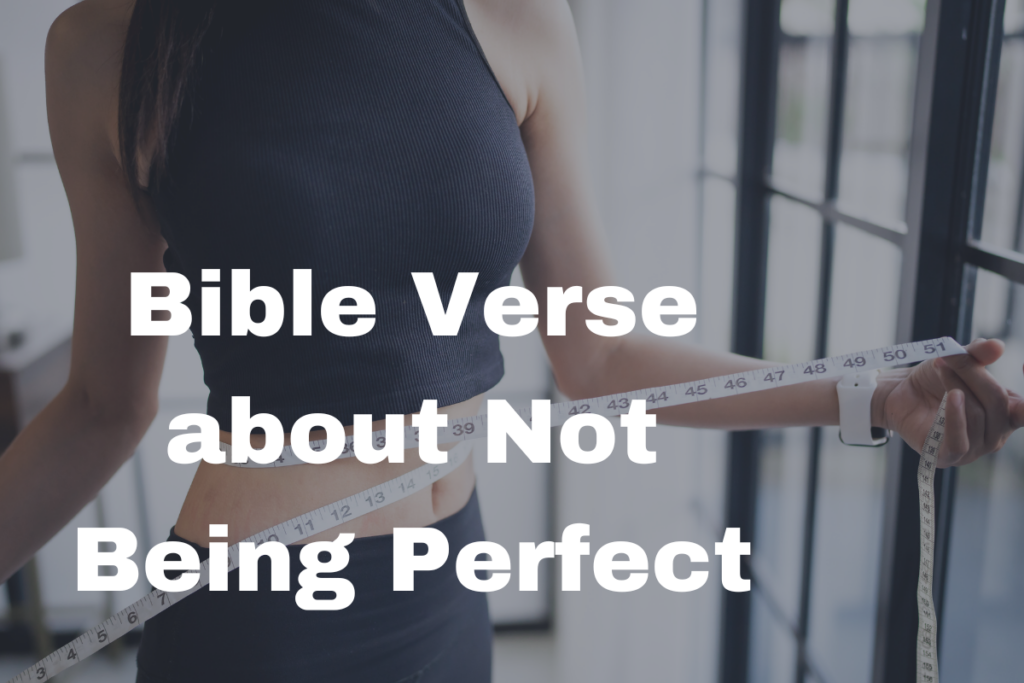 Bible Verse about Not Being Perfect