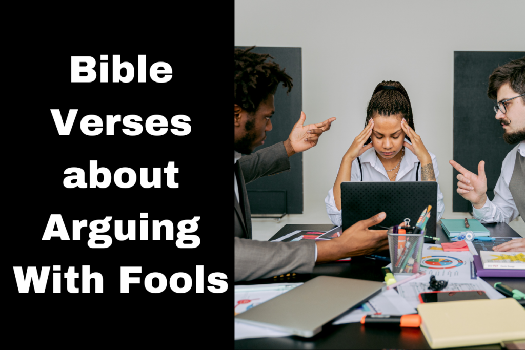 Bible Verses about Arguing With Fools