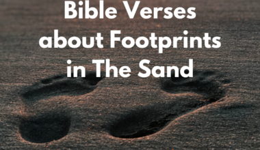 Bible Verses about Footprints in The Sand