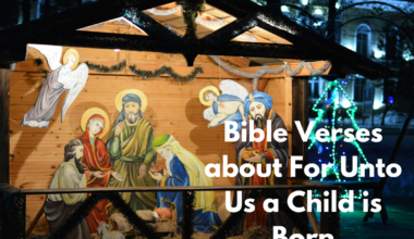 Bible Verses about For Unto Us a Child is Born