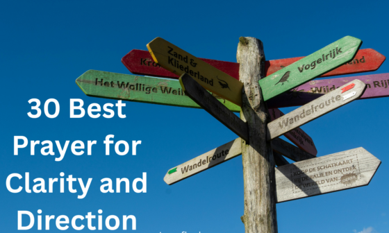 30 Best Prayer for Clarity and Direction
