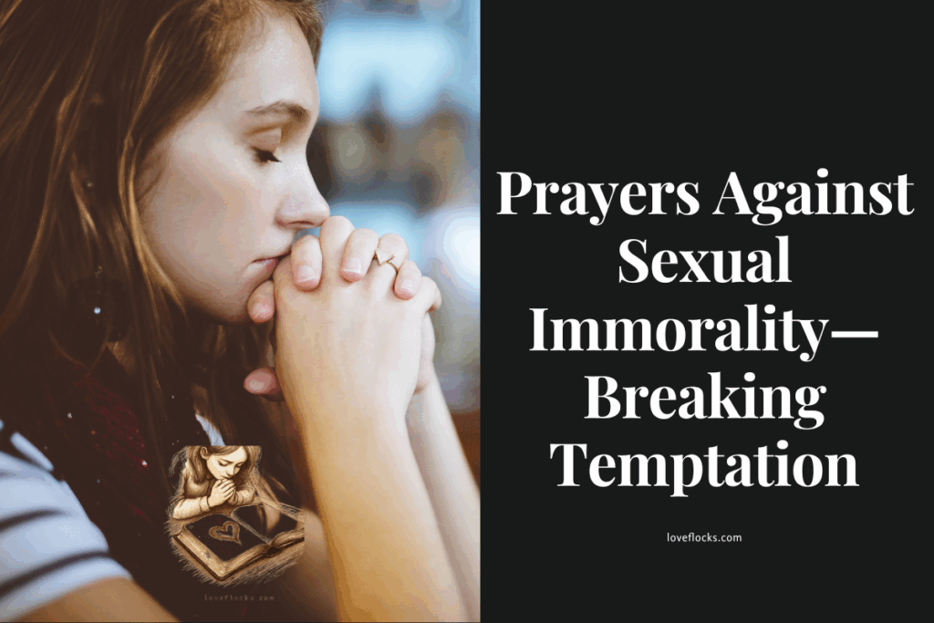 A girl prays, sincerely asking God to help her overcome sexual sins.