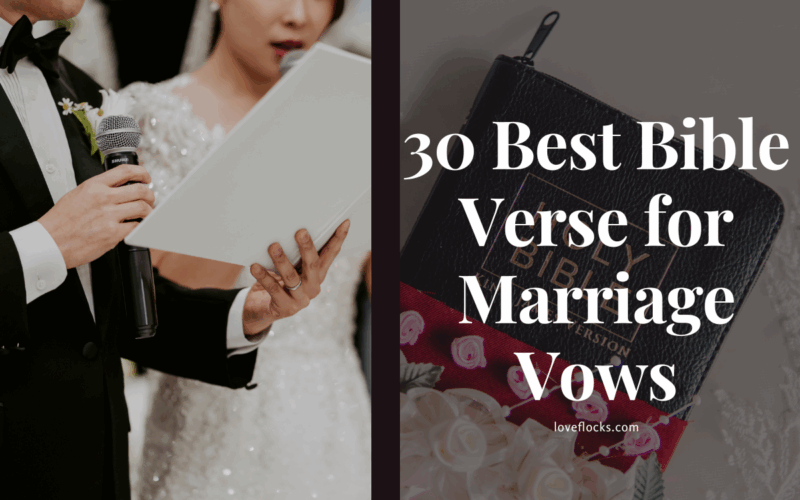 30 Best Bible Verse for Marriage Vows